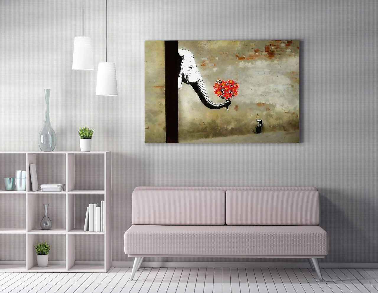 Tablou decorativ, WY116 (50 x 70), Canvas imprimat, Multicolor - imagine 5